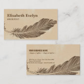 羽根ペン 名刺 (正面/裏面)