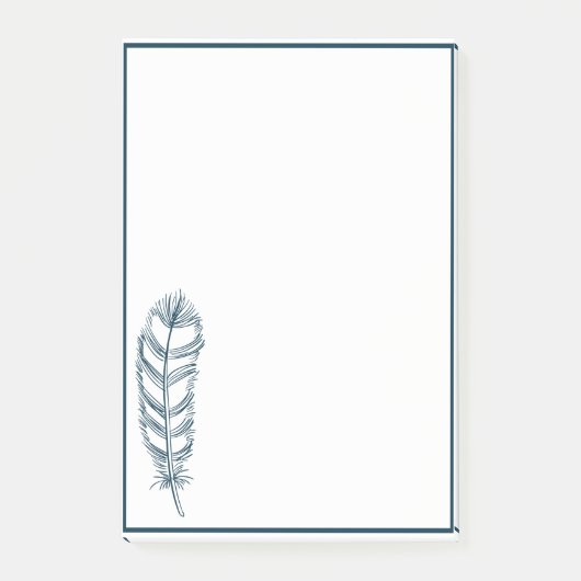 羽根形状ミニマルとモダンデザイン ポストイット (正面)