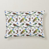 羽根水の色パターン アクセントクッション (正面)