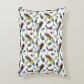 羽根水の色パターン アクセントクッション (正面(垂直))