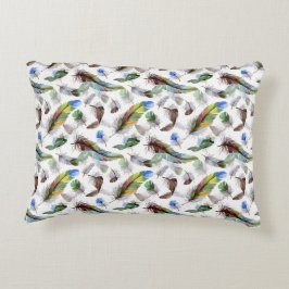 羽根水の色パターン アクセントクッション