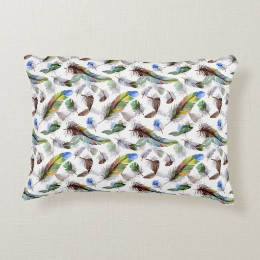 羽根水の色パターン アクセントクッション (裏面)