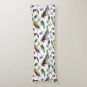 羽根水の色パターン ボディピロー (正面縦)