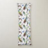 羽根水の色パターン ボディピロー (裏面 (縦))