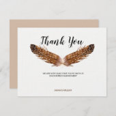 羽根水カラーサンキューカード サンキューカード (正面/裏面)