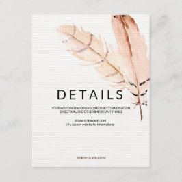 羽根水色情報カード エンクロージャーカード