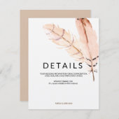 羽根水色情報カード エンクロージャーカード (正面/裏面)