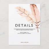 羽根水色情報カード エンクロージャーカード (正面)