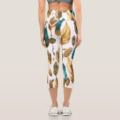 羽根流れ – 動きの優雅さ カプリレギンス (裏面)