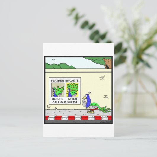 羽根移植物 ポストカード (スタンド正面)