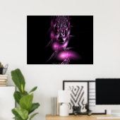 羽根飛行インピンクスby子猫アン ポスター (ホームオフィス)