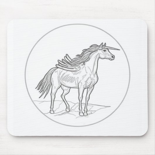 羽根馬 🐴 マウスパッド (正面)