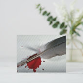 羽根、インク ポストカード (スタンド正面)