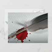 羽根、インク ポストカード (正面/裏面)