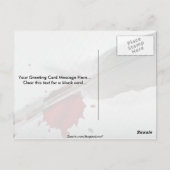 羽根、インク ポストカード (裏面)