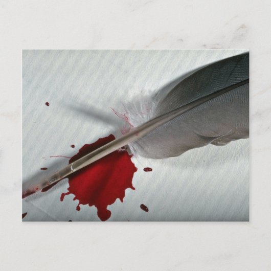 羽根、インク ポストカード (正面)