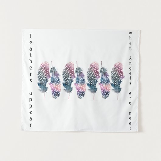 「羽根」 タペストリー (正面(横))