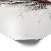 羽根 – 赤、白、青 フォトプリント            (角)