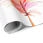 羽毛お洒落コラージュ ラッピングペーパー (ロールコーナー)