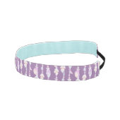 羽毛とビーズ紫色のヘアバンド アスレチックヘッドバンド (右)