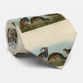 羽毛と太い脚のパトリッジ – オードボンズ・バード ネクタイ (ロール)