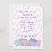 羽毛と枕/誕生日 招待状 (正面)