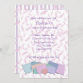 羽毛と枕/誕生日 招待状 (正面/裏面)