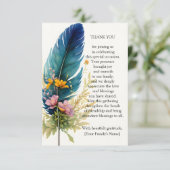 羽毛と花 サンキューカード (スタンド正面)