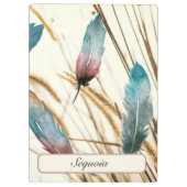 羽毛と草 クリップボード (裏面)