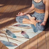 羽毛と草 ヨガマット