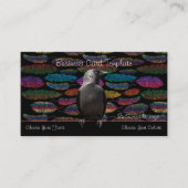 羽毛とRavenロゴの名刺 名刺 (正面)