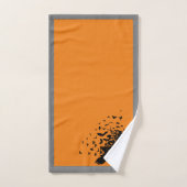 羽毛のある烏帽子のタオルのセット バスタオルセット (ハンドタオル)