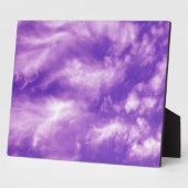 羽毛のような紫の空 フォトプラーク (側面)
