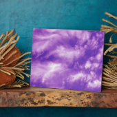羽毛のような紫の空 フォトプラーク (側面)
