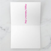 "羽毛のキス" ハッピーバレンタインデー カード (内部)