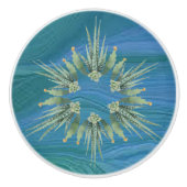 羽毛のセラミックノブ/プル セラミックノブ (正面)