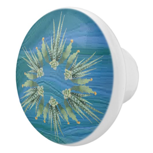 羽毛のセラミックノブ/プル セラミックノブ (右)