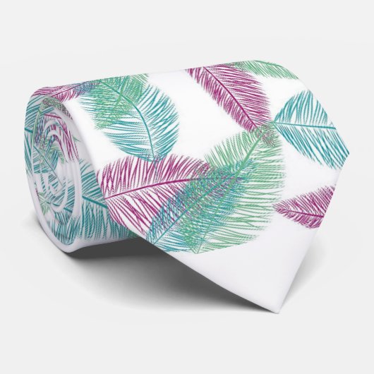 羽毛のネックタイ ネクタイ (ロール)