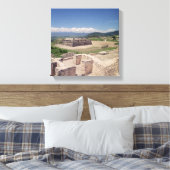 羽毛のヘビのピラミッド キャンバスプリント (インサイチュ (寝室))