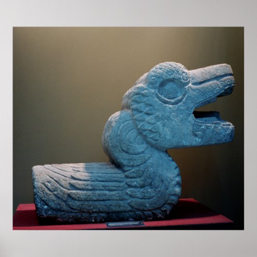 羽毛のヘビ， 800-900 AD ポスター (正面)