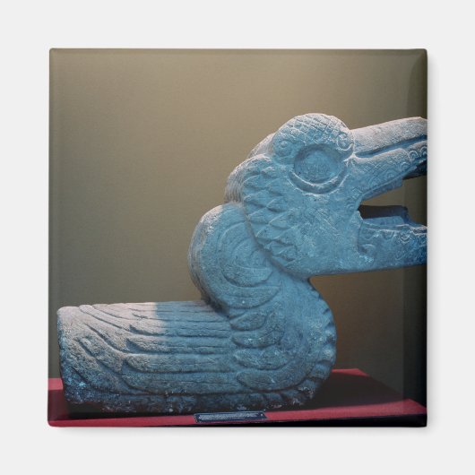 羽毛のヘビ， 800-900 AD マグネット (正面)