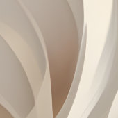 「羽毛のラプソディ」 |ベージュ抽象芸術アート ポスター