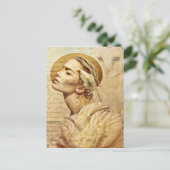 羽毛の付いた友人のポストカード ポストカード (スタンド正面)