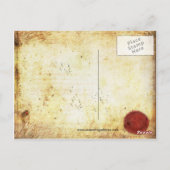 羽毛の付いた友人のポストカード ポストカード (裏面)