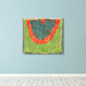 羽毛の付いた岬 キャンバスプリント (インサイチュ (ウッドフロア))