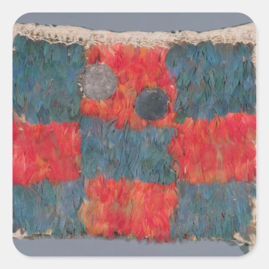 羽毛の付いた岬 スクエアシール (正面)