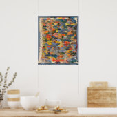 羽毛の付いた岬 ポスター (キッチン)