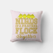 羽毛の傷 クッション (正面)