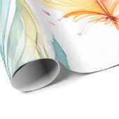 羽毛の優雅さ:水彩エレガンス ラッピングペーパー (ロールコーナー)