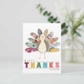 羽毛の友ハッピーサンクスギビング葉書 シーズンポストカード (スタンド正面)